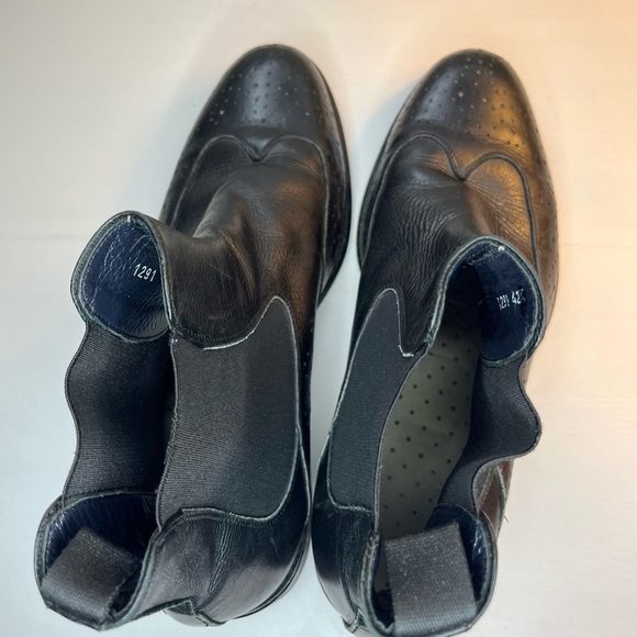 Stefano Castelli Vero Cuoio Fine Italian Leather Black Men’s Pull On Boot Sz 9.5 - Picture 13 of 15